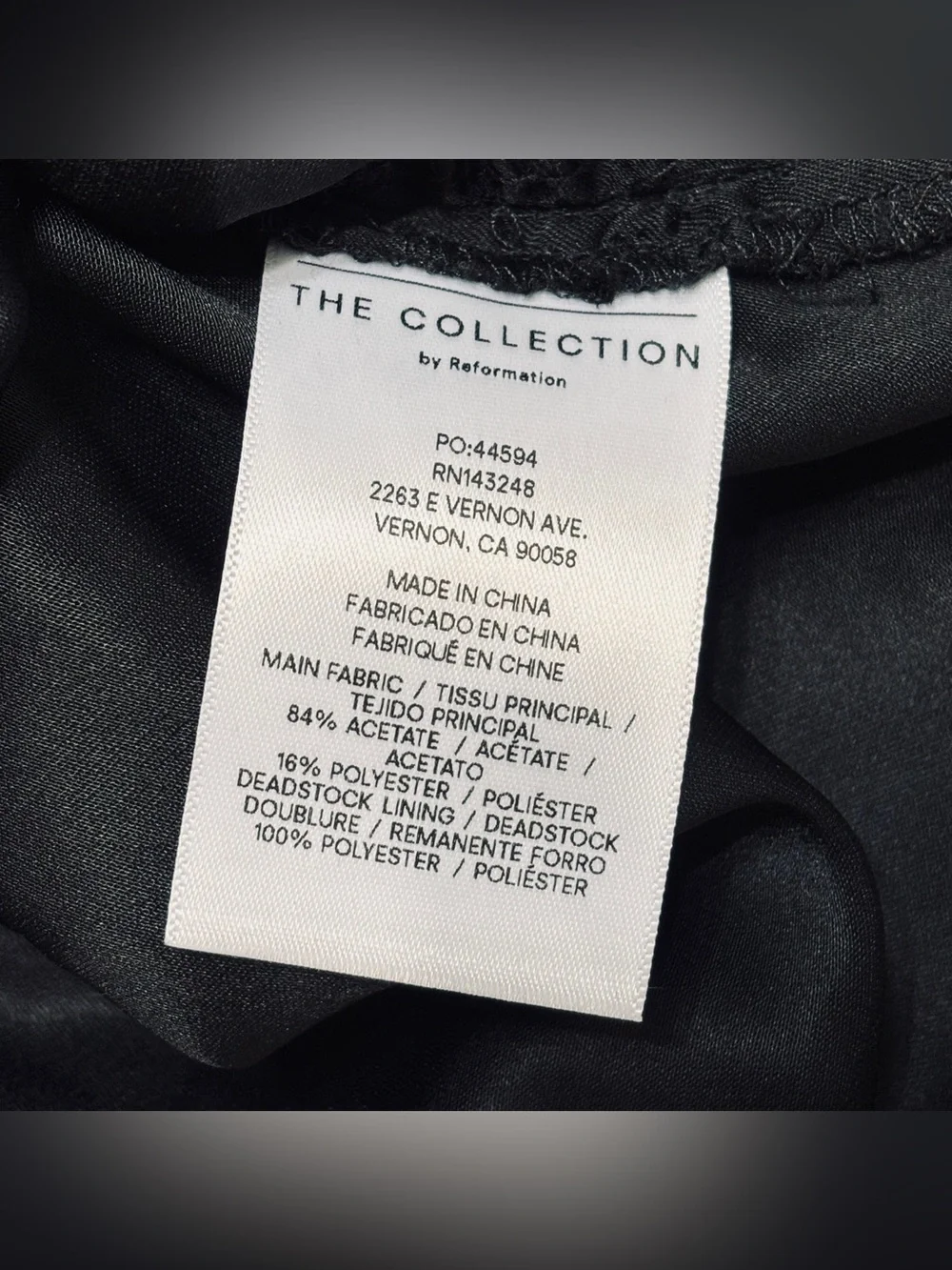 The Collection by Reformation Winchester Top Black Puff Sleeve Blouse Medium 6